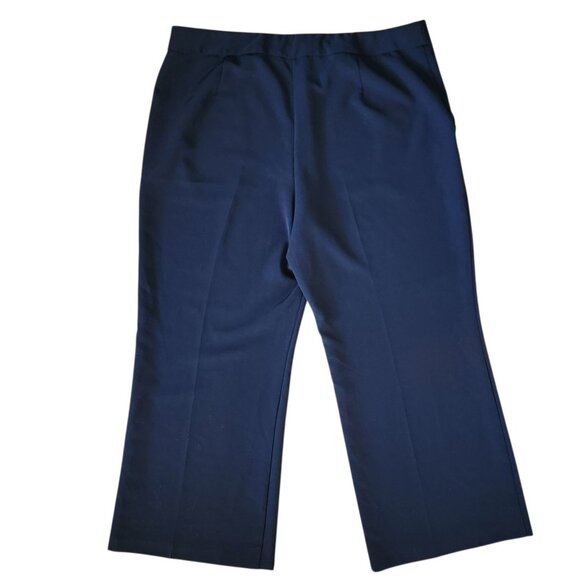 Lane Bryant 28WP Navy Blue Pants Plus Petite Office Dress - Picture 2 of 5
